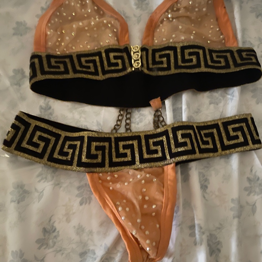 versace dance wear + money bag